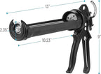 Bates- Heavy Duty Caulking Gun, 18:1 Thrust Ratio, Black, Caulking Tool Gun, Heavy Duty Caulk Gun No Drip Caulk Gun, Hand Caulking Guns Tool, Silicone Gun, Caulk Guns, Caulking Gun Dripless