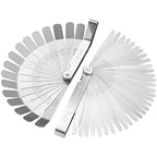 Spurtar Feeler Gauge Set Stainless Steel, 32 Blades Tapered and 16 Blades Offset Filler Gauge Set, Dual Marked SAE and Metric Feeler Guages for Spark Plug, Valve, Piston, Guitar