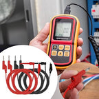 Sumnacon Multimeter Test Lead Set - Stackable Banana Plug to Test Hook, Banana Plug to Alligator Clips Test Cable Kit, Flexible Silicone Electrical Test Wire Leads with Protective 6.6 Ft/2M