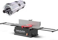 Jointer - 8-inch Benchtop Wood Jointer, Spiral Cutterhead Portable Jointer, Cast Iron Tables w/Pull Out Extensions, 4-Sided Carbide Tips & 10amp Motor, Woodworking Tools (50180CC-WHD)