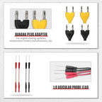 Electrical Multimeter Test Lead Set - BELEY 92PCS Automotive Circuit Terminal Test Leads Diagnostic Wiring Tool Kit with Alligator Clips and SRS Connector for Car Diagnostics, Testing and Repair