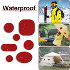 45PCS Nylon Repair Patch Self-Adhesive Pre-Cut Fabric Patch Down Jacket Repair Patches for Puffer Jackets Tenacious Tape Polyester Waterproof Lightweight Tent Repair Patch for Clothes Bag(Red)