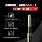 Adjustable Hand Reamer Tool H12 To H16 Sizes - 1-1/16" to 2-7/32" Reaming Tool for Precise Hole Finishing with Carbon Steel Blades - Hand Tools Reamers for Metal & Wood - 26.98mm-56.35 mm