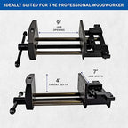 Yost Vises 7WW-DI 7" Heavy-Duty Ductile Iron Woodworker's Vise, Black
