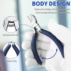 Wire Cutters 5 * 5 inch, KAIHAOWIN Flush Cutters Diagonal Cutters Side Cutters Precision Ultra Sharp Spring Loaded Wire Snips Clippers Dikes Cutting Pliers Small for Crafting Jewelry Making