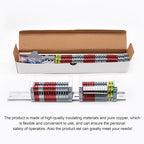 Terminal Block Kit, Rail Combined Terminal Block, Rail Type Voltage Terminal Accessories (Red & Grey)
