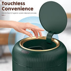 Procade Automatic Motion Sensor Bathroom Trash Can with Lid, 3 Gallon Touchless Trash Bin, Smart Plastic Garbage Can Small Green Wastebasket for Toilet, Office, rv, Bedroom, Living Room