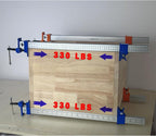 FEIRONG 36 Inch Bar Clamps (2 Pack) - 330LB Capacity, Dual-Scale Ruler (Inch & CM) & 90掳 Angled Jaws for Woodworking, Cabinet Installation, DIY Projects (Blue)