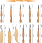 Wood Carving Kit, 22pcs Whittling Kit with Detail Wood Carving Knife Whittling Knife Wood Chisel Knife Gloves Polishing Compound Sharpener for Woodworking Beginners Adults Kids
