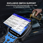 MA900 Battery Tester + OBD2 Scanner 2 in 1, 12V 24V 100-2000CCA Accurate & Instant Battery Health Diagnostic Tool with OBFCM Test I/M Test, Charging & Cranking Analyzer for Car, Motorcycle