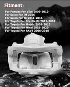 cciyu Front Right Brake Caliper Assembly w/Bracket 19B3195 For Pontiac For Vibe,For Scion For iM/For tC,For Toyota For Corolla iM/For Matrix/For Mirai/For RAV4