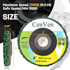 10 Pack Strip Disc Stripping Wheel for Angle Grinder, Grinding Wheels Stripper Wheels for Removing Paint, Wood, Rust Welds, Oxides of Metal (4'' x 5/8'')