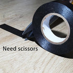 ROSEUP 6-Pack Black Electrical Tape, 3/4 in x 66ft, Professional Flame Retardant Waterproof PVC Electrical Insulation Tape
