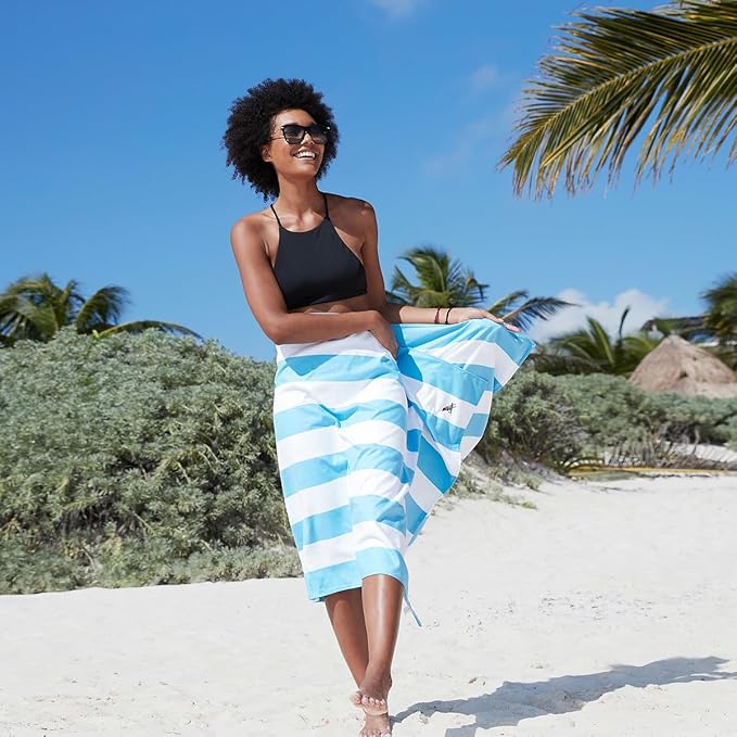 Dock & Bay Beach Towel - Quick Dry, Sand Free - Compact, Lightweight - 100% Recycled - Includes Bag - Set of 6 - Best of The Best, Extra Large (200x90cm, 78x35)