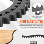 Pisman Router Edge Guide & Template Kit - 78" Plastic Woodworking Profiling Strip for Precision Trimming | Fits Bosch/Dewalt/Makita Routers | DIY Furniture, Cabinet & Table Edge Molding (Black)