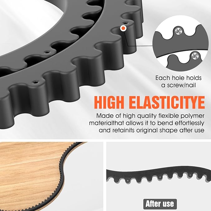Pisman Router Edge Guide & Template Kit - 78" Plastic Woodworking Profiling Strip for Precision Trimming | Fits Bosch/Dewalt/Makita Routers | DIY Furniture, Cabinet & Table Edge Molding (Black)