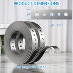 Metal Pipe Strap, 3/4 inch, 100 FT, Galvanized Hanger Strapping with Holes for Pipe Support, Flexible Trimming | Includes Storage Case & Gloves, Storage Case (100 FT 2Pack)