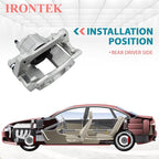 IRONTEK 18B5044 Front Right Brake Caliper for 08-13 for Chrysler Town&Country, 08-15 for Dodge Grand Caravan/07-10 Nitro, 08-12 for Jeep Liberty, 07-12 Wrangler, 12-13 for Ram C/V, 09-12 for VW Routan