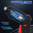 Electric Screwdriver Cordless Rechargeable Small Power Drill Set 3.6V Li-ion 3.5Nm Max Torque Electric Rotatable Drill Screwdriver for Home Office DIY Tools (Black)