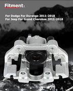 cciyu Rear Left Brake Caliper Assembly w/Bracket 18B5300 2011-2020 For Dodge For Durango,2011-2020 For Jeep For Grand Cherokee