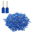 XHF 1000 PCS AWG 20/0.75mm² Wire Ferrules Insulated Copper Crimp Connectors, Crimp Pin Cord End Terminals Blue