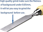 4 Piece Bevel Edge Wood Chisel Set 1/4 inch(6mm), 1/2 inch(12mm), 3/4 inch(20mm), 1 Inch(26mm) with Hornbeam Handles and Stainless Steel Ferrules