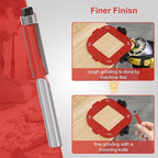 2Pcs Router Corner Radius Template Router Radius Jig 8 in 1 Aluminum Alloy Router Templates for Woodworking Router Corner Jigs and Templates R10/R15/R20/R25/ R30/R35/R40/R50 Use with Router Table