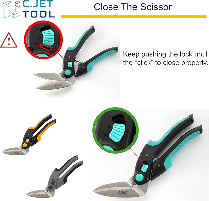10" Heavy Duty Carpet Cutter, Industrial Scissors, Multipurpose, Professional Soft Grip Stainless Steel (Turquoise)