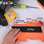 Contour Gauge (12 Inch) with Lock Profile Tool, Gifts for Men Dad Husband Him Super Contour Duplicator Men Gifts Woodworking Tools Carpenter Tools Construction Outline Angle Measuring Tool for Mens