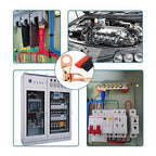 10PCS Battery Cable Ends, 2 Gauge Wire Connectors 1/2 Copper Wire Lugs, Bare Copper Eyelets with Heat Shrink Tubing by HOUSUN
