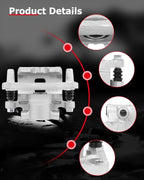 cciyu 18B5105 18B5104 Rear Left & Right Brake Calipers With Bracket For Chrysler,For Dodge,For Jeep,For Mitsubishi