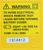 IDEAL Electrical 61-796 Earth Ground Resistance Tester, 3-Pole, Carrying Case Included,Yellow,Green,Red