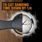 MAXXT Electric 2.5mm Random Orbital Sander Brushless 350W 3A Multi-function Variable Speed Electric Corded Orbital Sanders Machine with 10 Sanding Paper for Woodworking (R7303-2.5mmOrbit)