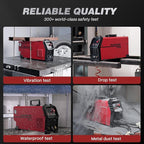 ARCCAPTAIN Plasma Cutter, [Large LED Display] 50Amps Cutter Machine with 110/220V Dual Voltage DC Inverter IGBT 1/2 Inch Clean Cut Post Flow and 2T/4T, for Beginners DIY