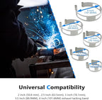 5PCS Stainless Steel Welding Tacking Band Clamp,Clamp-On Exhaust Pipe Tacking Band for Welding Fabrication (Including 2 Inch 2.5 Inch 3 Inch 3.5 Inch 4 Inch)