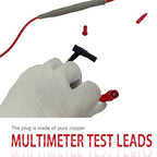 2PCS Digital Multimeter Test Leads Set with 2PCS 10A Alligator Clips