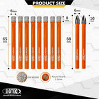 BGTEC Dry Diamond Drill Bits Set - 8pcs 1/4" Tile Drill Bits and 2pcs 1/4" Carbide Drill for Granite Marble Porcelain Ceramic