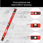 Kapro - 150-80 Semi-Professional I-Beam with Plumb Site Level - Features Horizontal Vial and Dual-View Plumb Site - Aluminum - 24 Inch