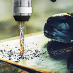 29Pcs Cobalt Drill Bits (1/16"-1/2"), 135 Degree Tip HSS Colorful Titanium Plating with Metal Storage Case, Twist Jobber Drill Bit for Cast Iron, Steel, Hardened Metal, Plastic and Wood