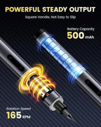 Electric Screwdriver Set, UF-TOOLS Rechargeable Cordless Screwdriver Kit, Precision Repair Tool Kit with Bits, LED Lights, Charging Cable, Carrying Case, for Watches, Phones, Glasses