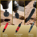 CAELUM 1 Pcs Flame Rotary Burr Kit, 1/8" Shaft, Very Coarse - Woodworking Attachment for Dremel, Foredom, DeWalt, Milwaukee Tools, Carving Burrs for Carving Engraving in Wood, Rubber, Plastic