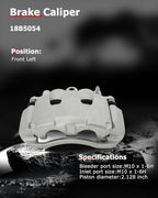 cciyu Front Brake Caliper w/Bracket 18B5054 For Dodge For Dakota/For Ram 1500,For Ram For 1500/For 1500 Classic(Only Fit Front Right); For Chrysler For Aspen,For Dodge For Durango(Only Fit Front Left)