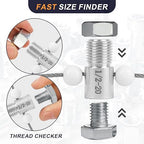 Nut & Bolt Thread Checker - 26 Male/Female Gauges - 14 Inch & 12 Metric for Quickly Checking Nuts and Bolts Inch or Metric and Verifying The Size