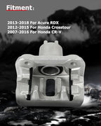 cciyu 19B6887 Rear Right Brake Caliper Assembly w/Bracket For Acura For RDX 2013-2018,For Honda For Crosstour 2012-2015,For Honda For CR-V 2007-2016