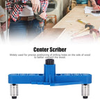 Woodworking Drilling Marking Tool Dowel Jig Center Scriber Line Offset Ideal for Precise Hole Positioning ABSIron