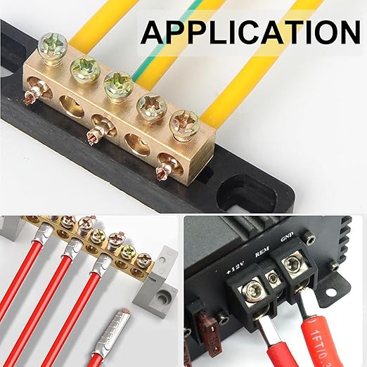 200Pcs Wire Ferrules Kit AWG10 Tinned Copper Crimp Connector Non Insulated Electrical Cable Pin Cord End Terminal Assortment Kit for Electric Connectors (EN6012