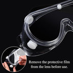 Safety Goggles Anti Fog Lab Goggles Clear Protective Eye Goggles Adjustable Safety Goggles for Chemistry Lab Mowing