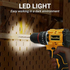 20V Cordless Drill, Electric Power Drill, 2 Variable Speed, Compatible with Ma kita battery, Tool Only (No Battery and Charger Included)