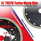 7" Diamond Saw Blades for Angle Grinder, X-Turbo Tile Cutting Blade for Dry & Wet Cutting, Fast Smooth Cutting for Alabaster Concrete Granite Marble 1PC