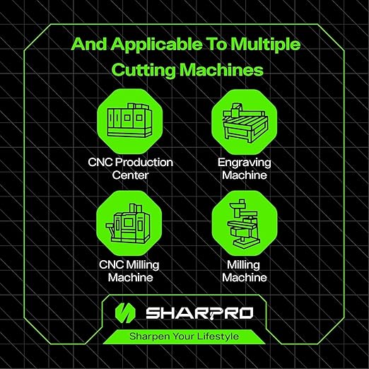 Spiral Upcut Router Bit Set 1/4 Inch Shank 1/16 Inch Cutting Dia. 1/2'' CL. 2'' OVL. Carbide Upcut CNC Router Bits, Ideal for Wood Engraving and Plunging Applications (3PCS)